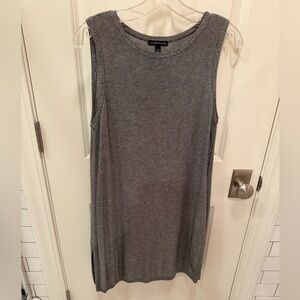 Eileen Fisher Heather Gray Sleeveless Knit Tunic